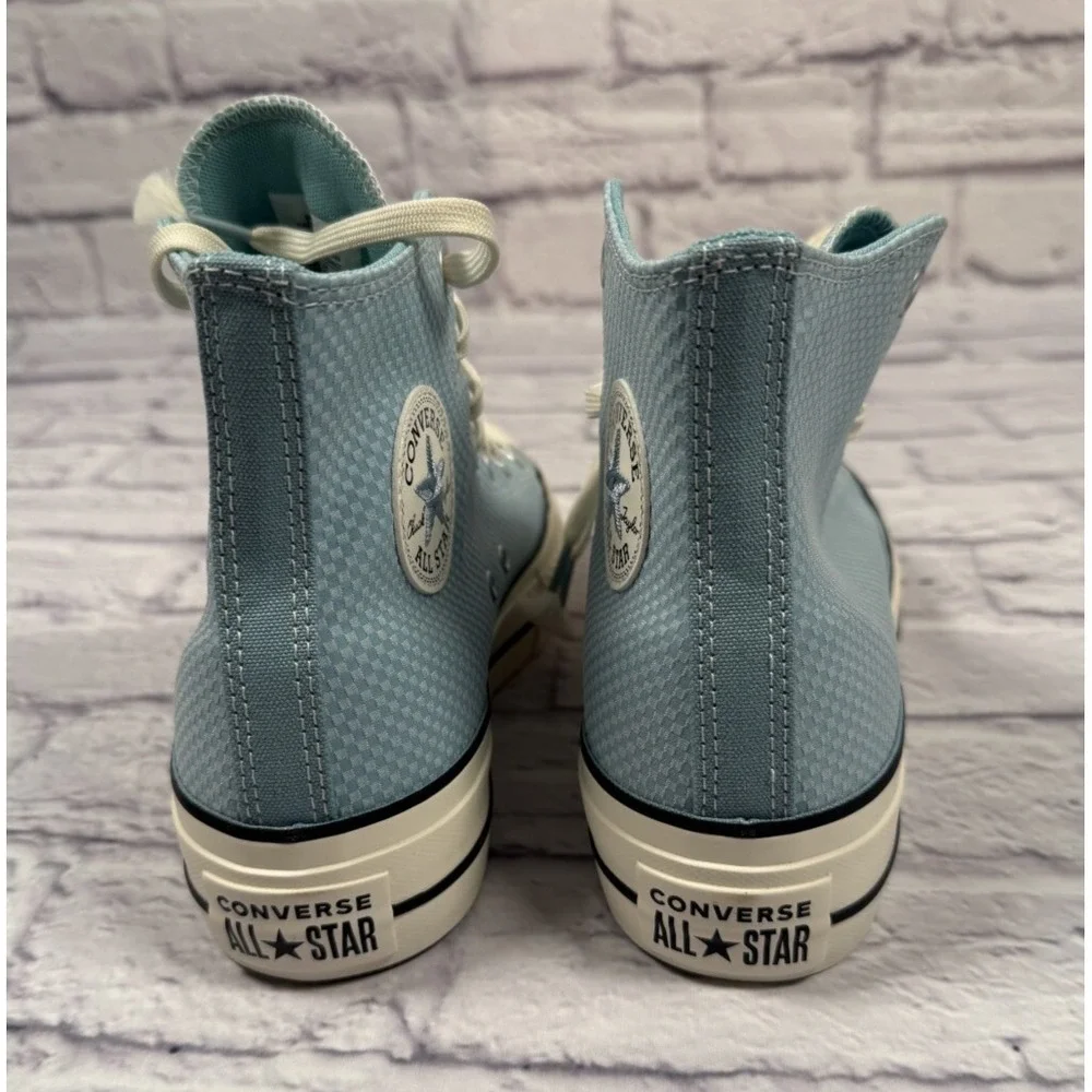 NWB Converse Chuck Taylor All Star Lift High Checkered - Infinity Pool Women's 8